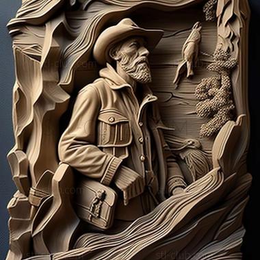 3D модель Леон Кролл, американский художник (STL)